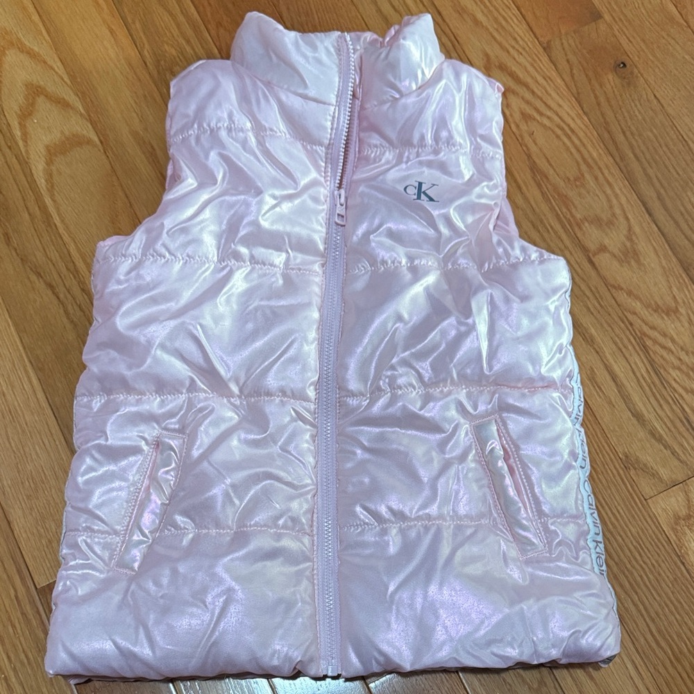 Calvin Klein Light Pink Quilted Vest